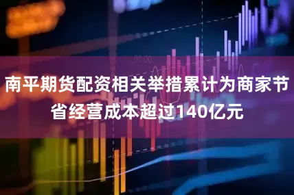 南平期货配资相关举措累计为商家节省经营成本超过140亿元